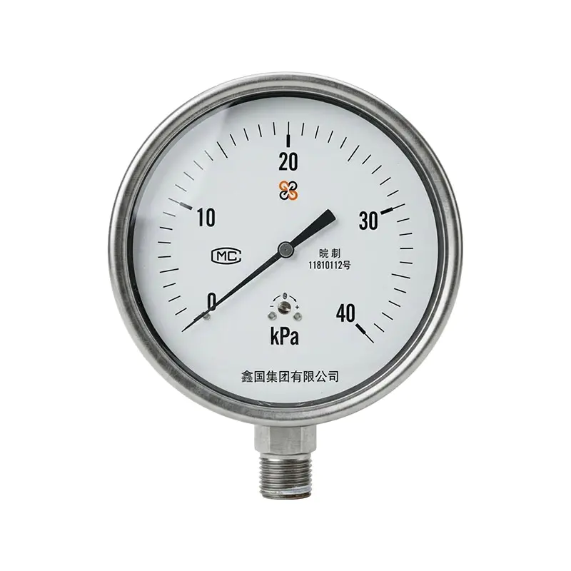 Tlakoměr XG/YE-100B s membránou z nerezové oceli